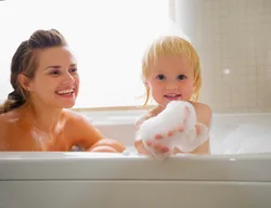 Mom Bath Photo