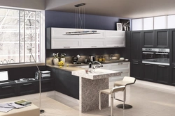 Photo of kitchen in modern style corner photo