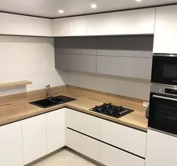 Дызайн Двухузроўневай Кутняй Кухні