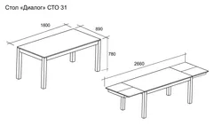 Kitchen table sizes photo