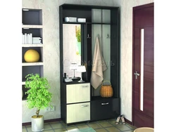 Hallway furniture in the corridor with a mirror photo