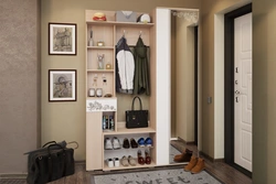 Hallway Furniture In The Corridor With A Mirror Photo