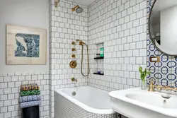 Bathroom tile grout design