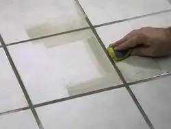 Bathroom tile grout design