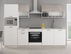 Straight Kitchen Design With Pencil Case