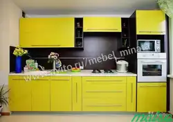 Straight kitchen design with pencil case