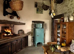 Interior old house kitchen
