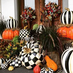 Pumpkin in the kitchen interior