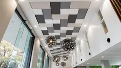 Фото кассетного потолка на кухне