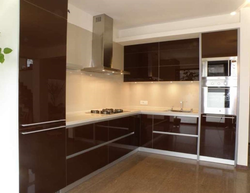 Brown corner kitchens photo