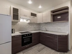 Brown corner kitchens photo