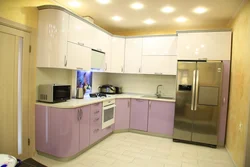 Радиусные кухни фото угловые для маленькой кухни