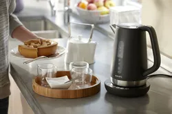 Kettle in the kitchen interior