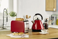 Kettle in the kitchen interior