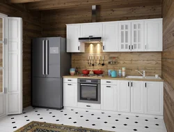 Kitchen color white oak photo