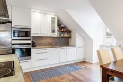 Photo of a kitchen in the attic
