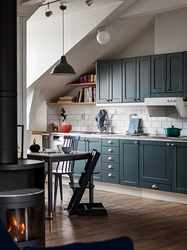 Photo of a kitchen in the attic