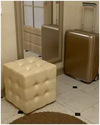 Photo pouf in the hallway