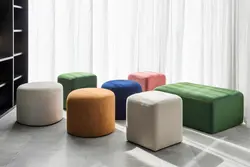 Photo pouf in the hallway