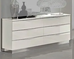 Light chests of drawers in the living room interior