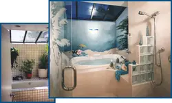DIY bathroom wall design