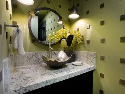 DIY bathroom wall design