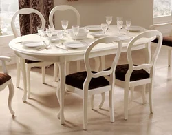 Photo of oval tables for the kitchen