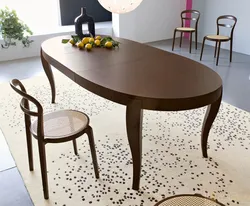 Фото овальных столов для кухни