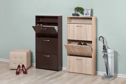 Narrow cabinet in the hallway photo