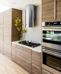 Kitchen with round hood design