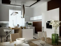 Kitchen With Round Hood Design