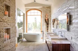 Stone bathroom design