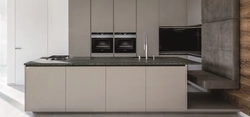 Cashmere gray egger in the kitchen interior