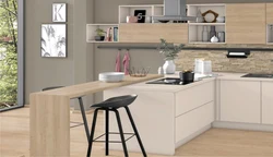 Mətbəx interyerində kaşmir boz yumurtacı