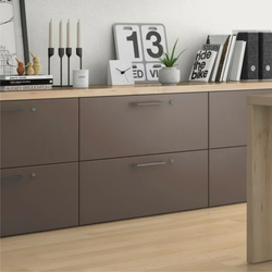 Cashmere gray egger in the kitchen interior