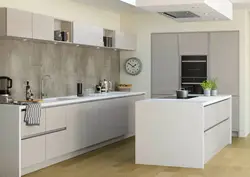Cashmere gray egger in the kitchen interior