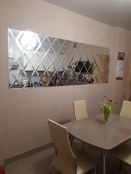 Ас үй фотосуретіндегі қабырғадағы айна плиткалары