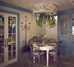 Chandelier in Provence style for the kitchen photo