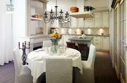 Chandelier in Provence style for the kitchen photo