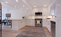Carpet in the interior of the kitchen living room