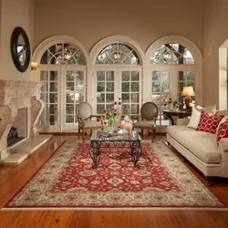 Carpet in the interior of the kitchen living room