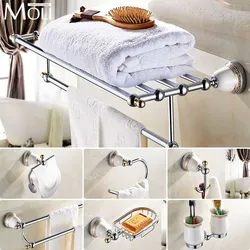 Accessories in the bathroom in the interior photo