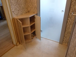 Corner bedside table hallway photo