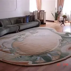 Mərtəbə Fotoşəkili Oturma Otağında Oval Xalça