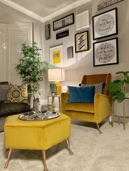 Yellow Furniture In The Living Room Interior