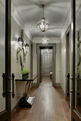 Pendant lamps in the hallway interior