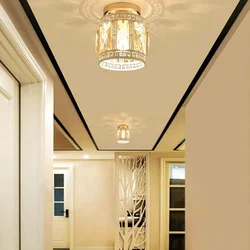 Pendant lamps in the hallway interior
