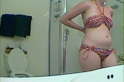 Hidden camera in bath photo