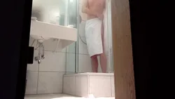Hidden camera in bath photo