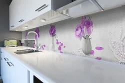 Self-Adhesive Panel For Kitchen Apron Photo